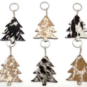 Rindsleder Schlüsselbund Schlüsselanhänger Leder Weihnachtsbaum Urlaub Geschenk Souvenir