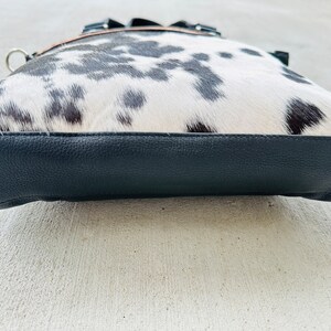 Cowhide Leather Crossbody Messenger Handbag - Dia
