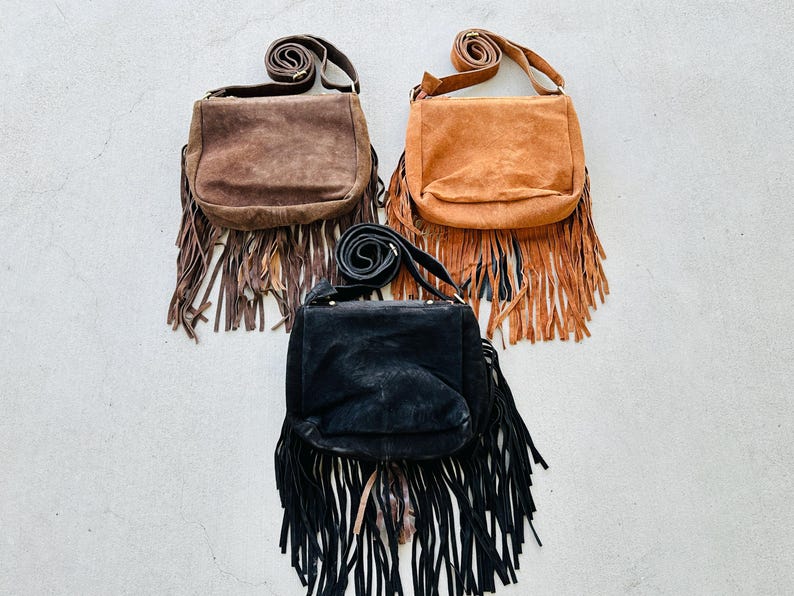 Cowhide Bag Rodeo Crossbody Purse Turquoise & Fringe Western Handbag