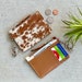 Cowhide Keychain Wallet Credit Card Holder Case Change Coin Purse Gifts for Her 