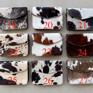 Cowhide Purse Leather Crossbody Western Rodeo Festival Bag Hair on Cowgirl Gifts for Her