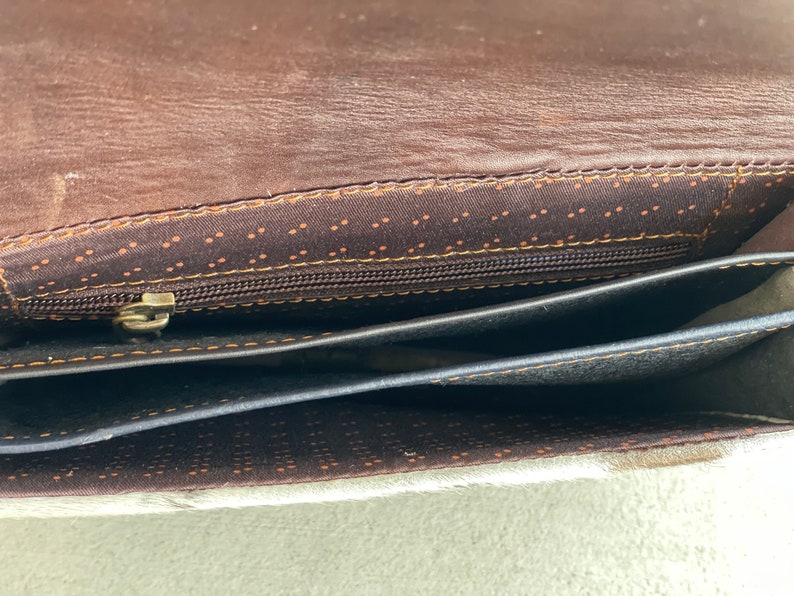 Cowhide Leather Crossbody Purse Western