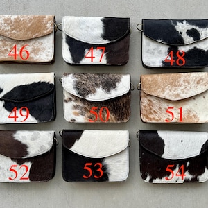 Cowhide Purse Leather Crossbody Western Rodeo Festival Bag Hair on Cowgirl Gifts for Her