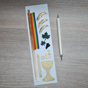 Craft set communion candle cup with rainbow image 2