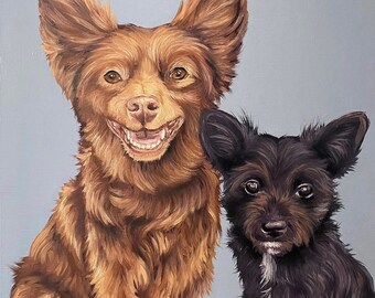 Dog oil portrait, Custom Pet Portrait, Dog painting, pet oil painting, Dog memorial, Pet memorial, Dog Art, Original Art, custom dog art