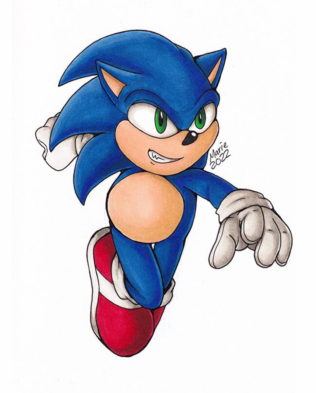 Original Art - Sonic the Hedgehog - Etsy