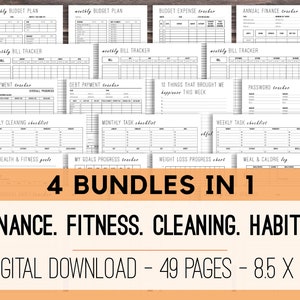 Daily Planner Printables, Life Planner, Household Binder, Budget ...