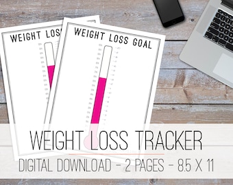 Weight Loss Tracker Printable, Weight Loss Thermometer, Weight Loss Motivation, Weight Loss Goal, Diet Goal