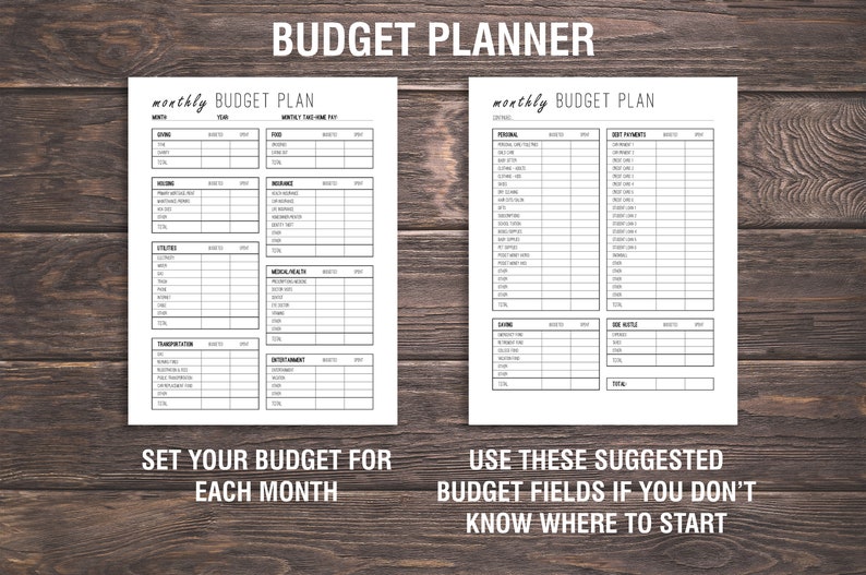 Finance Planner Bundle Printable, Budget Planner, Debt Tracker, Financial Planner, Savings Tracker Bundle, Money Planner, Letter Size image 3