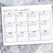 Monthly Task Checklist Printable EDITABLE Letter & A4, Task Planner, Monthly Planner, Calendar ...