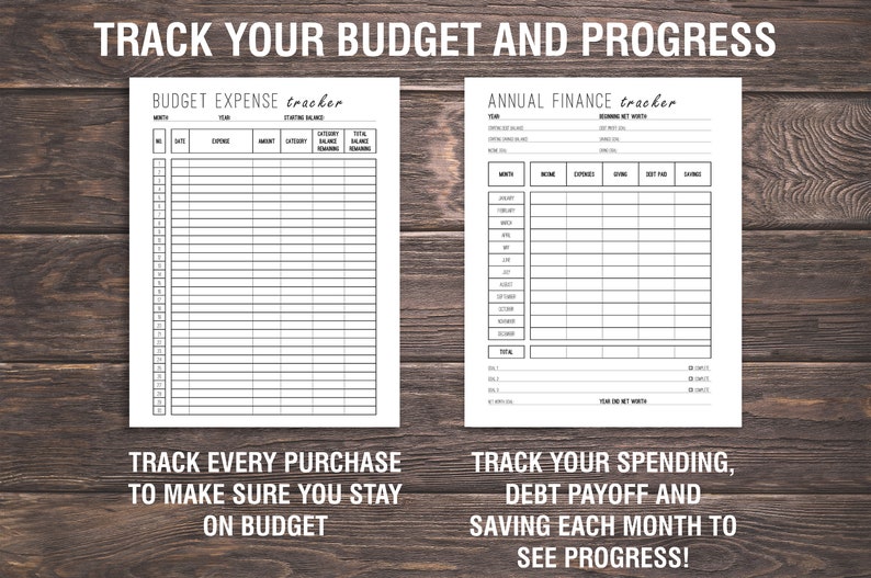 Finance Planner Bundle Printable, Budget Planner, Debt Tracker, Financial Planner, Savings Tracker Bundle, Money Planner, Letter Size image 5