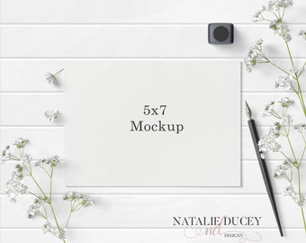 Note Card Mockup Etsy