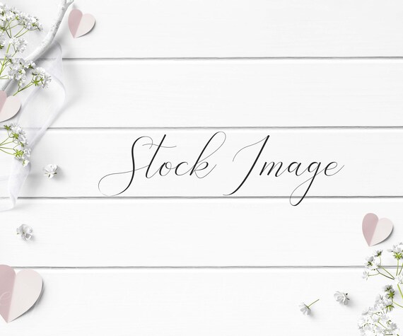 Feminine Flat Lay Styled With Rustic White Wood White Ribbon Etsy