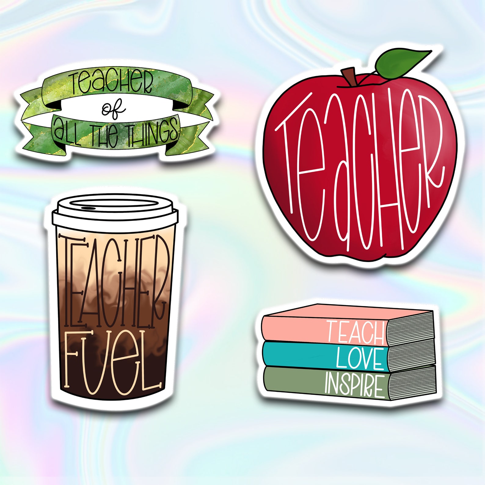 Teacher Stickers Sticker Pack Aesthetic Teacher Gifts - Etsy