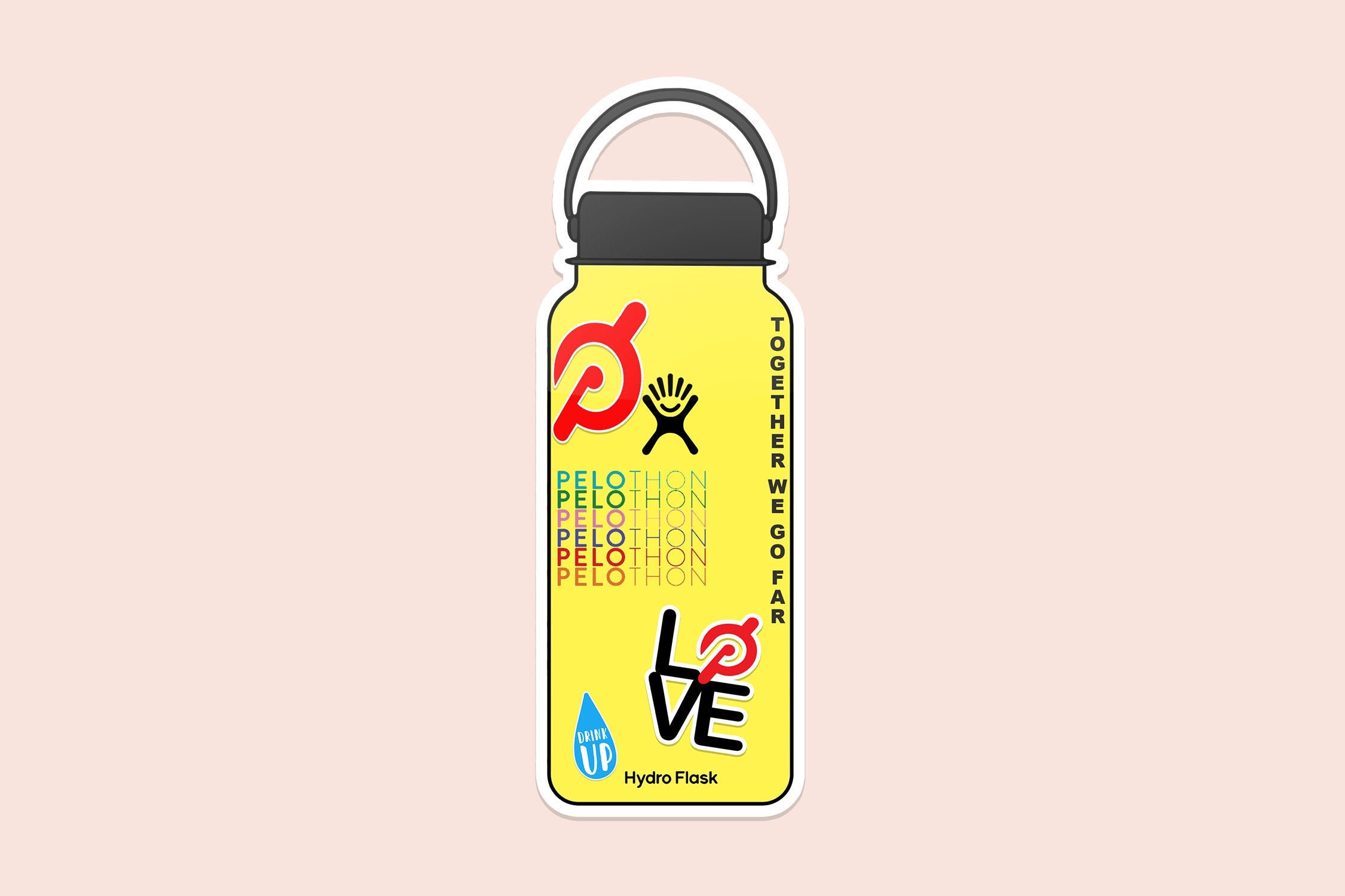 Peloton Hydro Flask Sticker Peloton Decal Peloton | Etsy