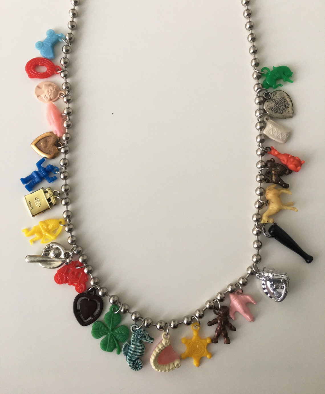 Cracker Jack Necklace Vintage Collectable Charms 1920's Etsy