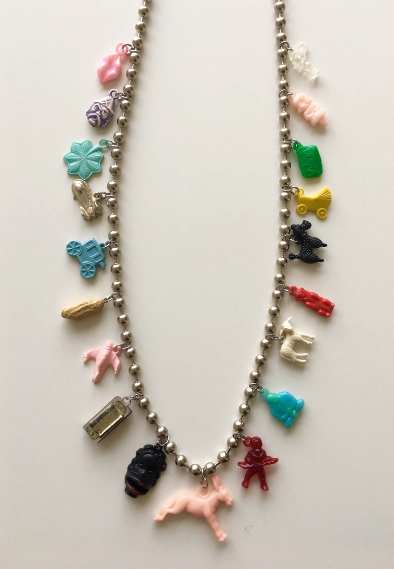 Cracker Jack Necklace Vintage Collectable Charms 1920's Etsy