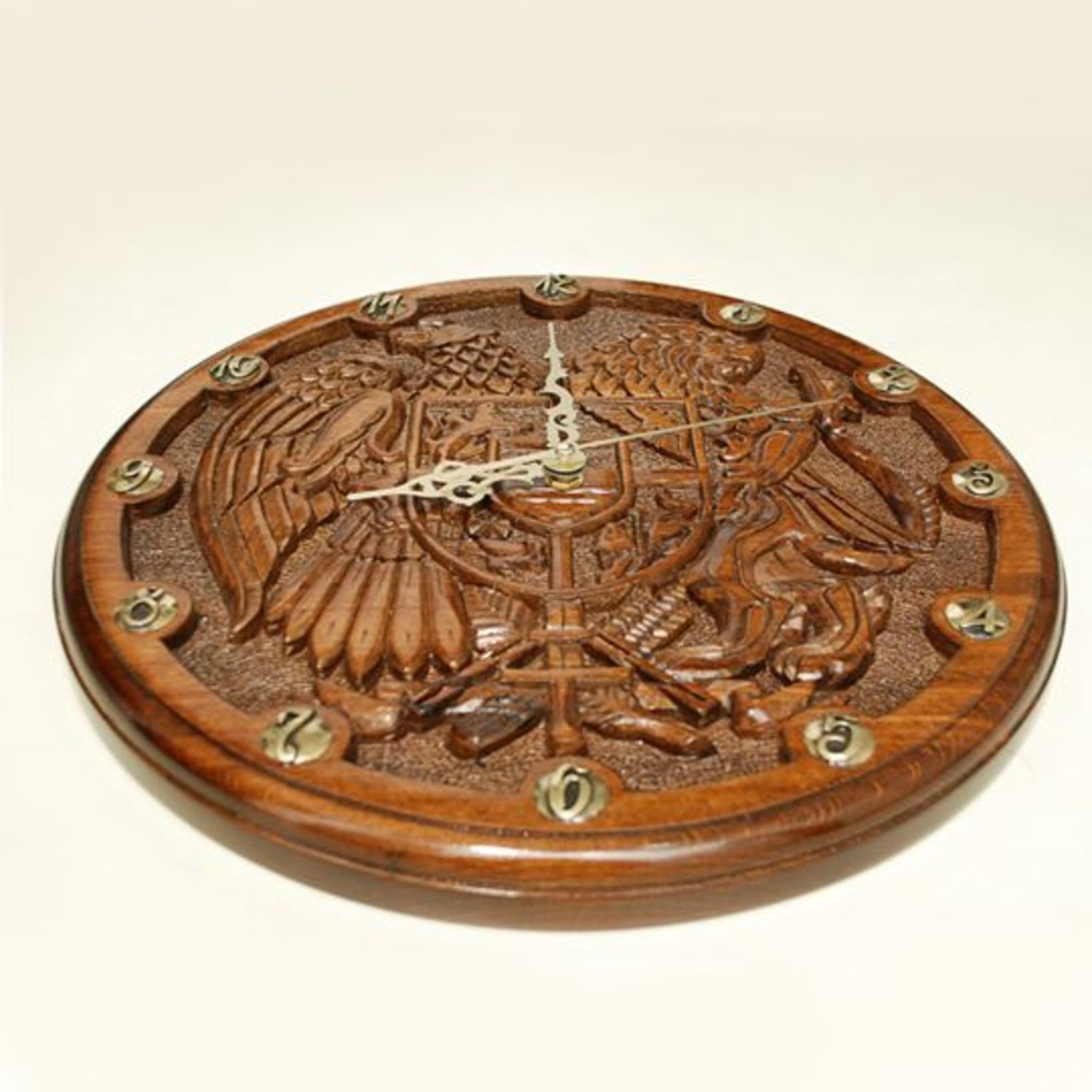 Armenian Clock Coat of Arms of Armenia Home Best Clock Etsy