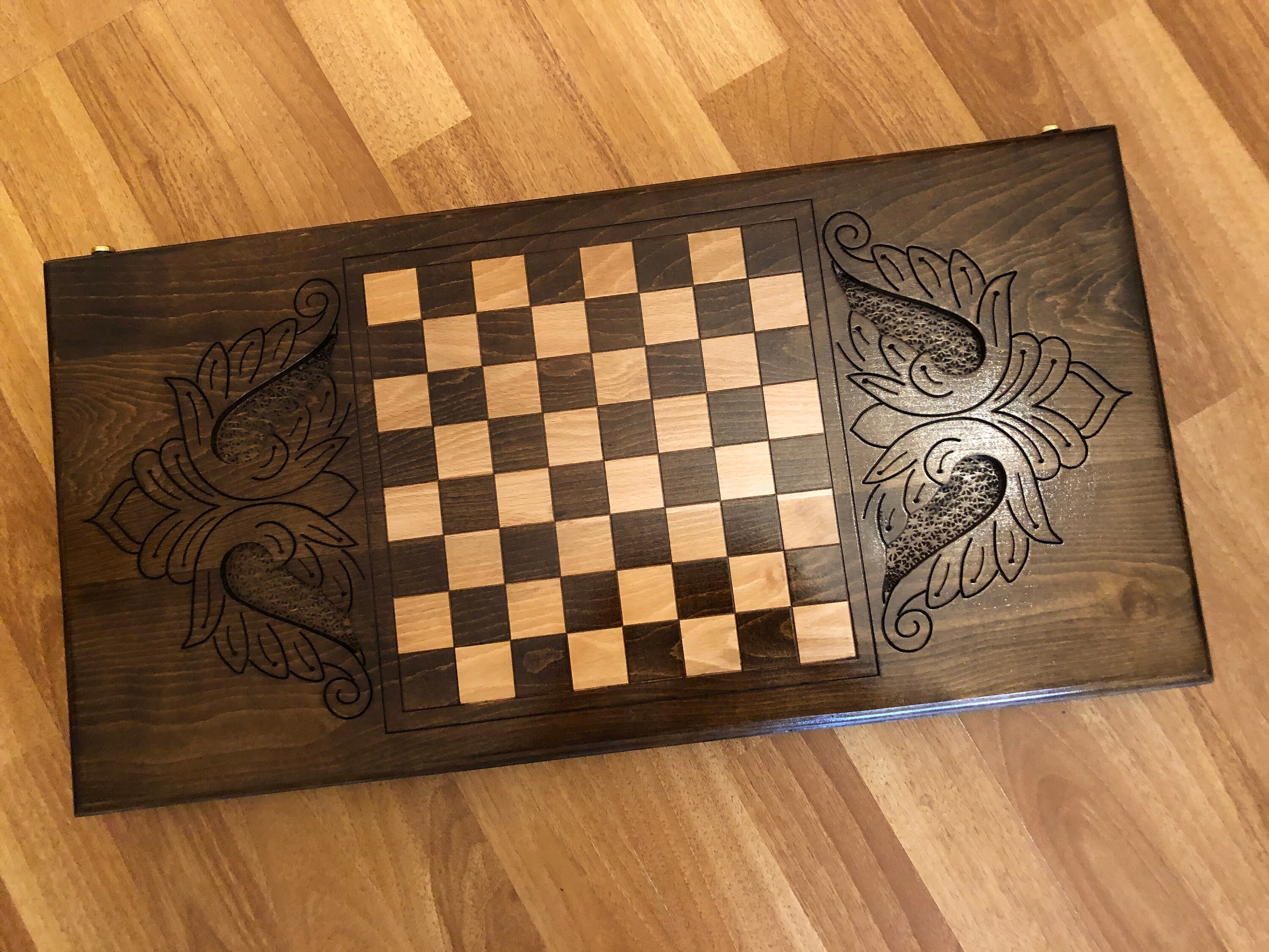 Backgammon Grapes Checkers Armenian Backgammon Walnut Etsy