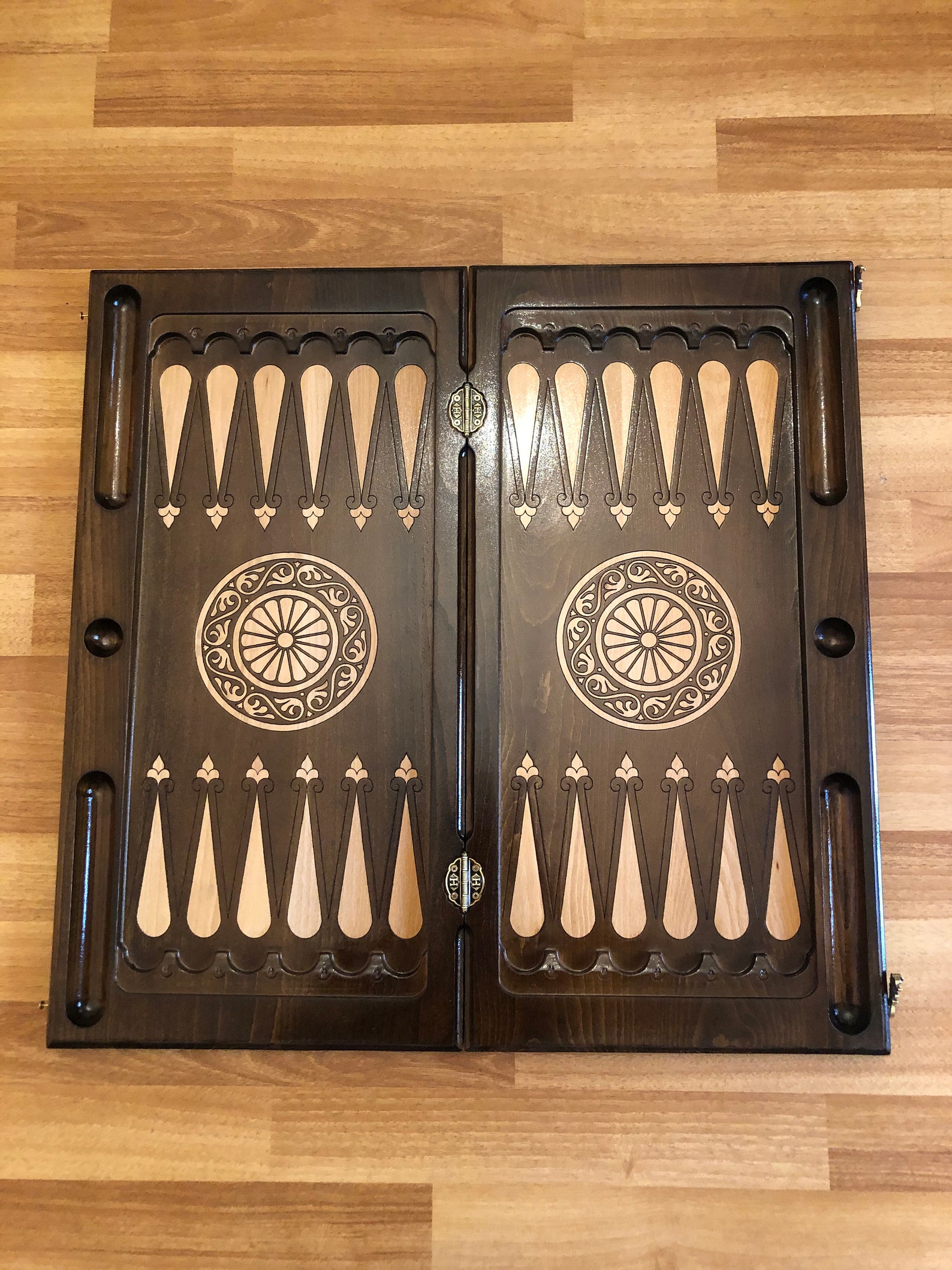 Backgammon Grapes Checkers Armenian Backgammon Walnut Etsy