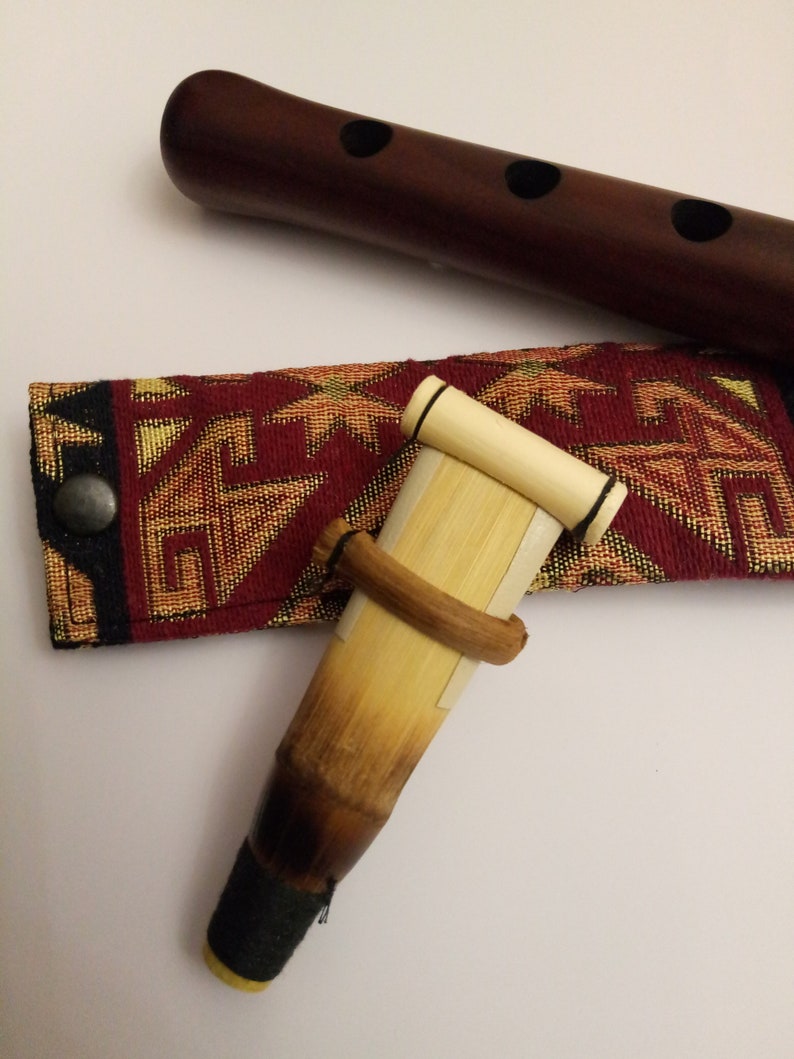 Armenian Duduk, Pro Duduk, Professional Duduk 2 Reeds Key A Duduk National Case, free gift Flute and Playing Instruction image 2