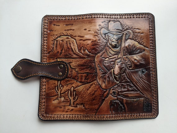 Cartera vaquera larga para hombre sales