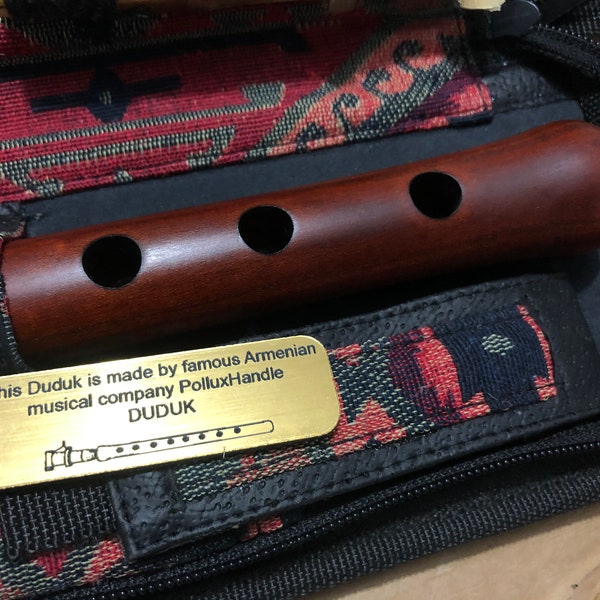 DUDUK Professional Armenian, Key A,B,C,D,F,G, Apricot Wood, Professional 2 Reeds, Taraz Case, Playing Instruction, For Duduk Players