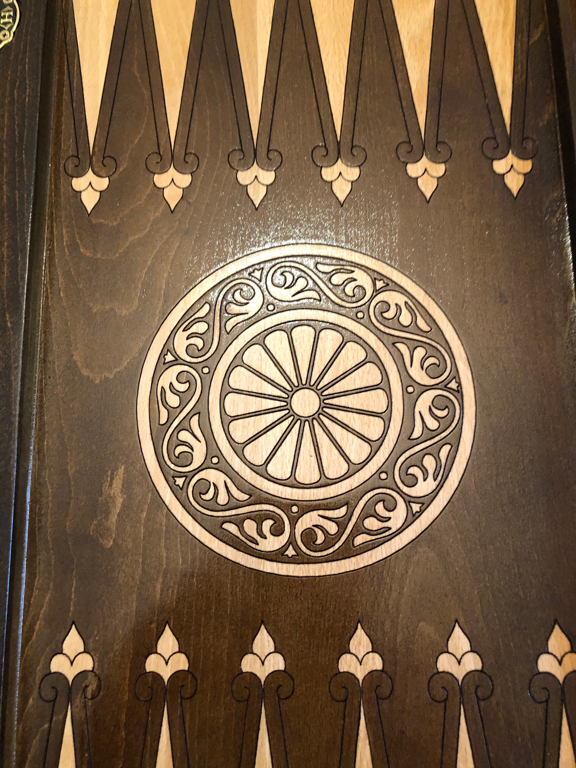 Backgammon Grapes Checkers Armenian Backgammon Walnut Etsy