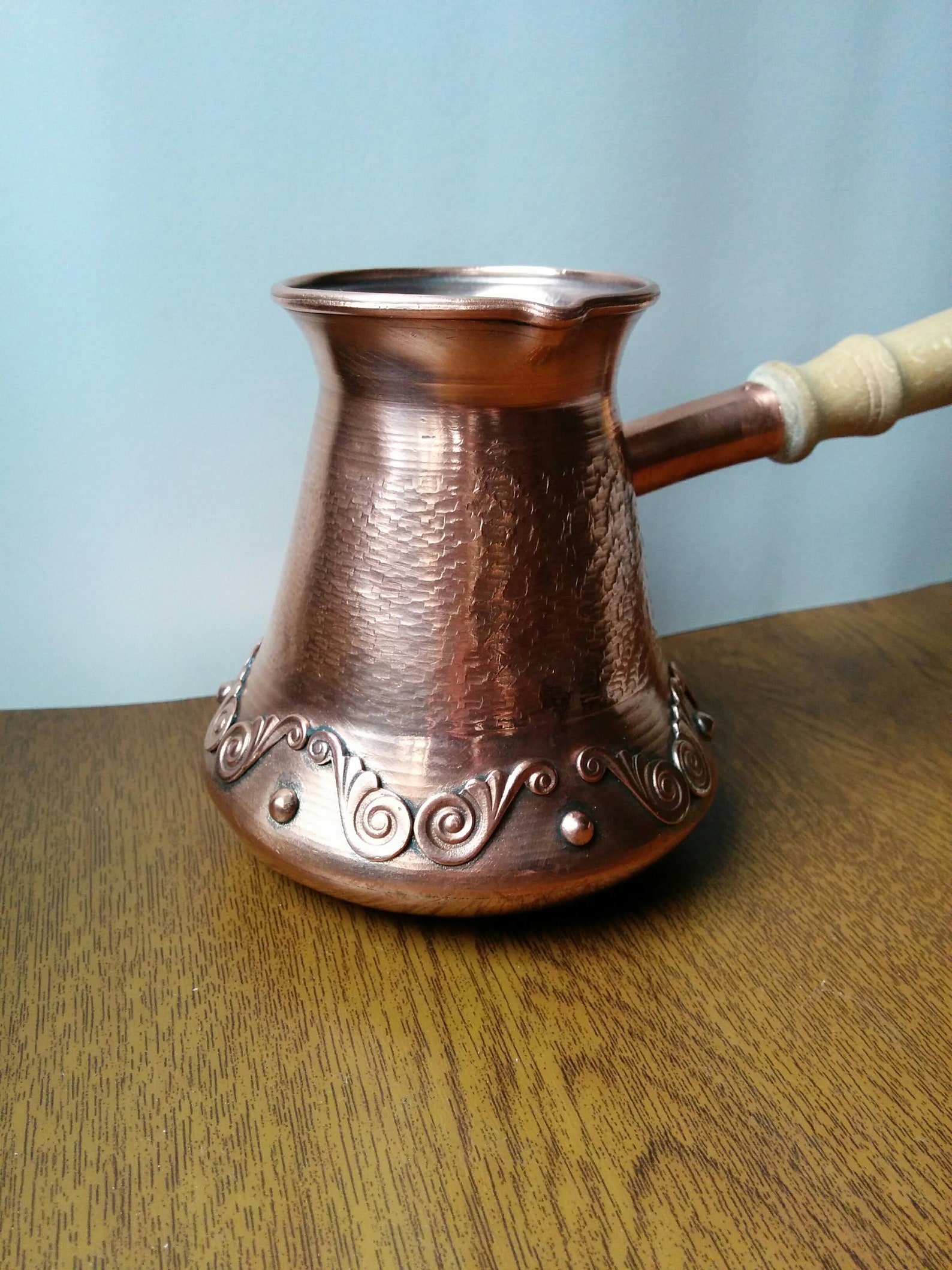 JAZZVE Armenian Coffee Pot Maker Coffee Pot Cezve Copper Etsy