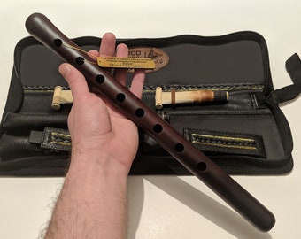 Professional Armenian DUDUK Key A Apricot Wood Oboe Balaban - leather case - Playing Instruction - Armenian musical company