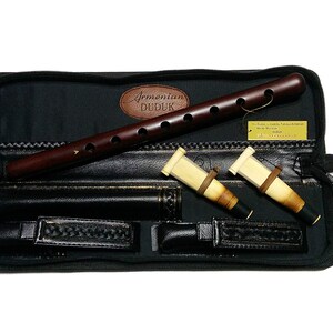 Professional Armenian High Quality Duduk + Leather Case + 3 reeds Apricot Wooden