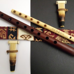 Armenian Duduk, Pro Duduk, Professional Duduk 2 Reeds Key A Duduk National Case, free gift Flute and Playing Instruction image 1