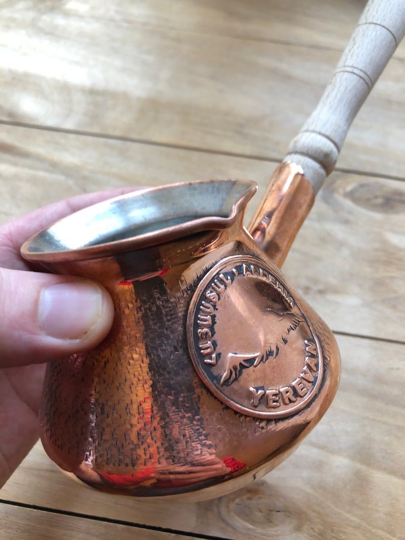 Vintage Jezve Armenian Coffee Pot Copper Jazva Makers Ararat Etsy