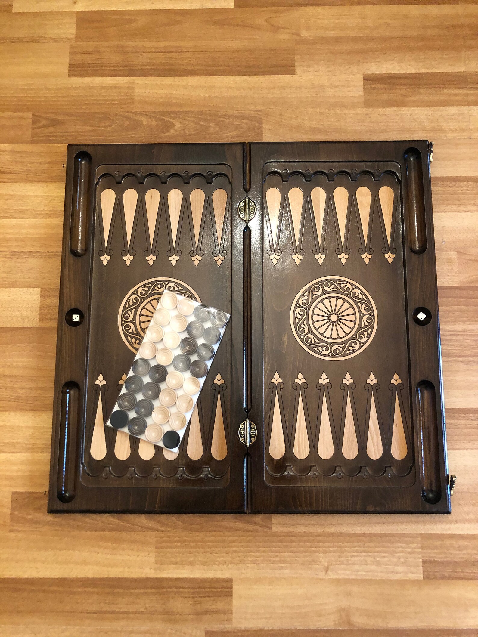 Backgammon Grapes Checkers Armenian Backgammon Walnut Etsy