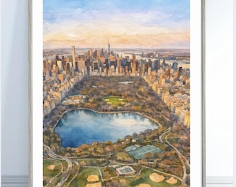 NYC Central Park Art Print New York