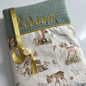 刺繍入りの赤ちゃん健康手帳/出産祝い/ギフトを保護します。
