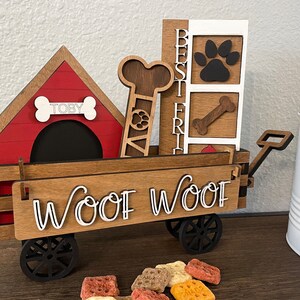 Dog-Wagon and Tier Tray Décor