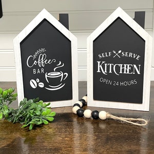 Farmhouse House Sign: Tiered Tray Decor