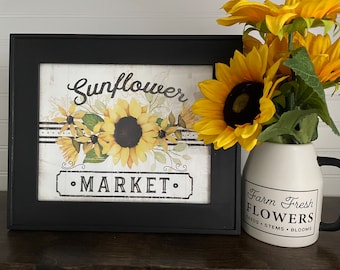 Sunflower Market Sign