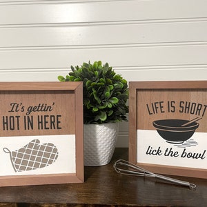 Double-sided Kitchen Signs