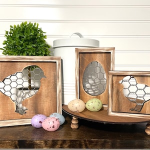 Easter Chick Shelf Sitters Trio