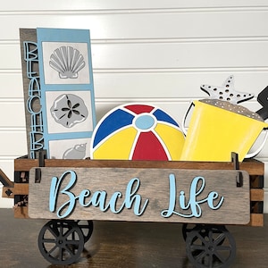 Beach Wagon Interchangeable Add-On/Tier Tray Decor