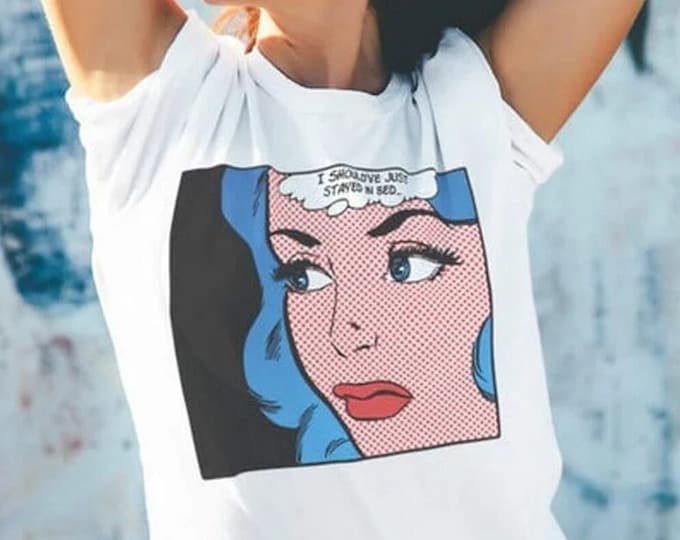 Stay In Bed - Unisex T-shirt | Vintage Retro Comics Roy Lichtenstein Style