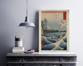 Traditioneel Japans Golf digitale Print | Japan Vintage Wall Art digitale Poster Instant Download