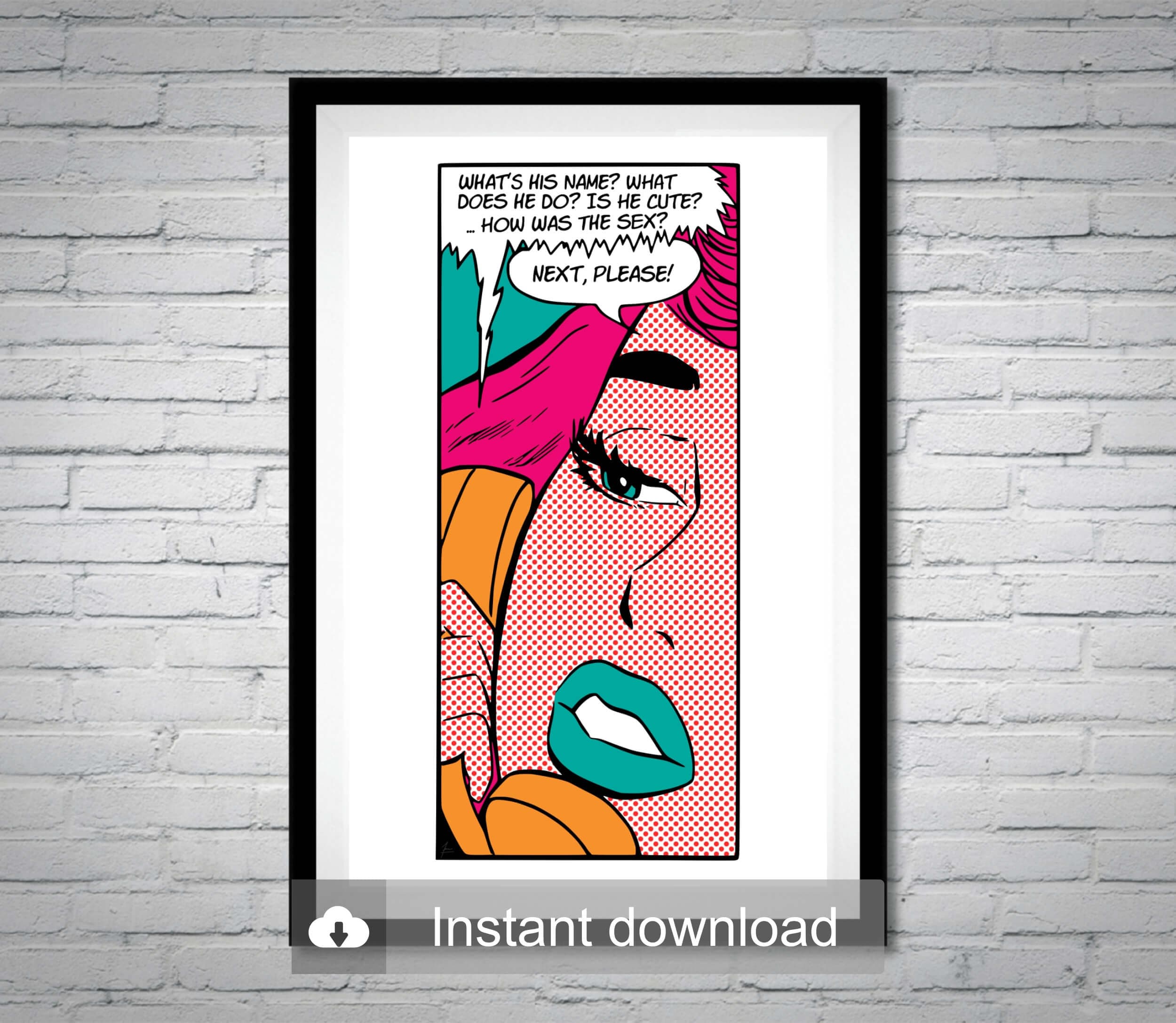 Roy lichtenstein poster - Etsy 日本