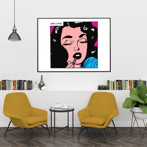 Customizable Pop Art The Wait Vintage Comics Digital Print Download Roy Lichtenstein Style image 5