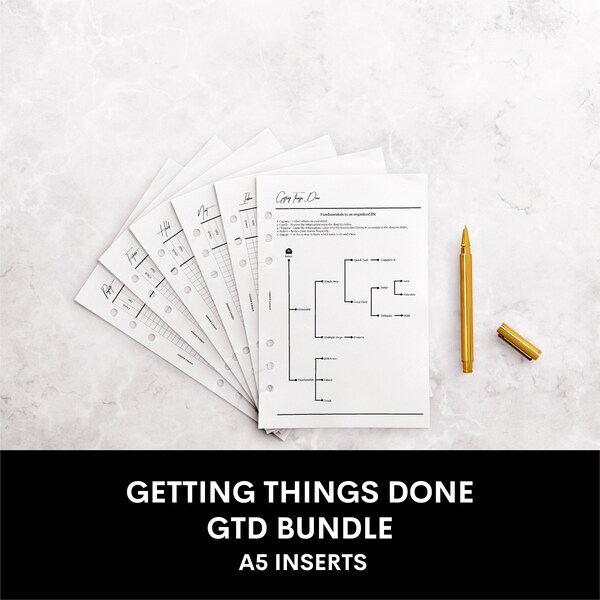 Gtd Student Planner - Etsy