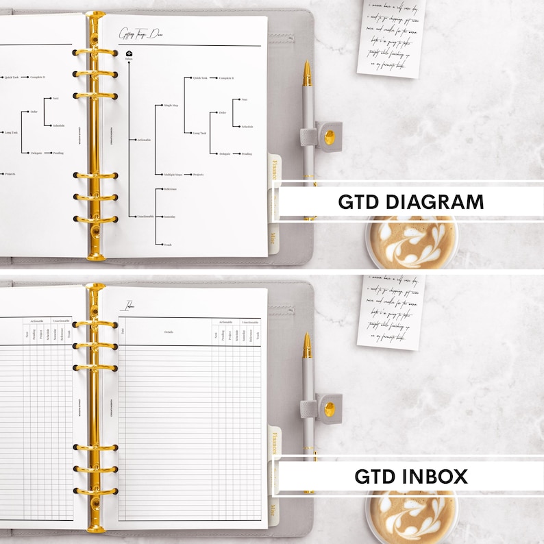 Printable Planner Getting Things Done 2025 Planner PDF Planner Minimalist Planner Work Planner Life Planner School Planner College Planner Productivity Planner Essentials Planner Inserts Planner Refills Planner Pages Planner Sheets Ring Disc Binder