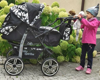 wicker baby stroller