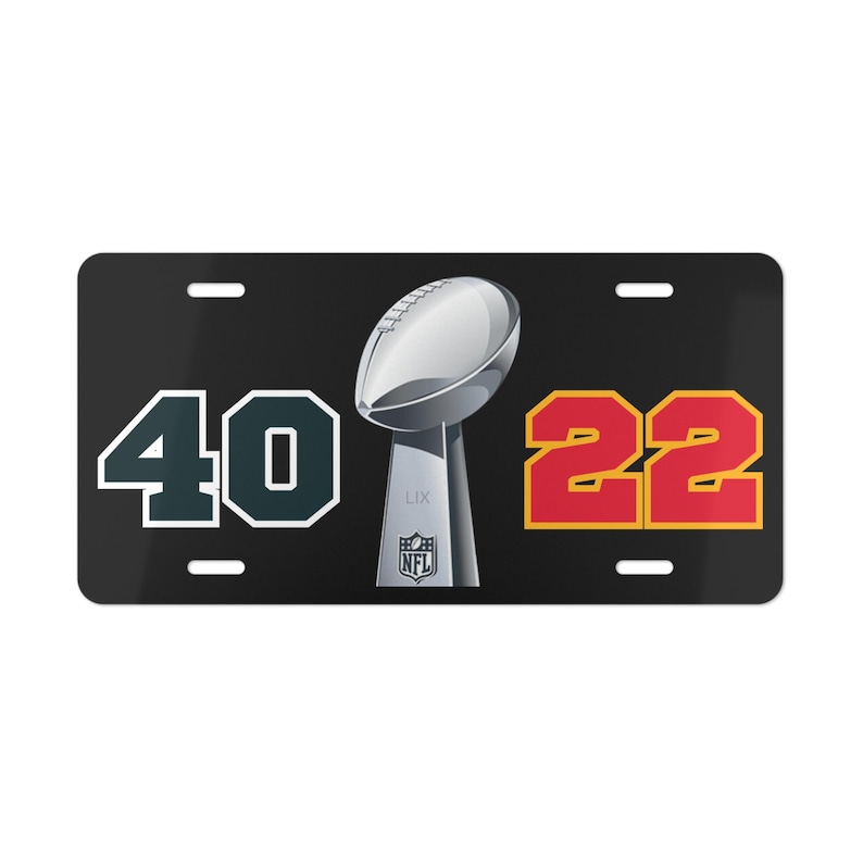 Philadelphia Eagles Super Bowl 59 LIX Champions Final Score Vanity ...